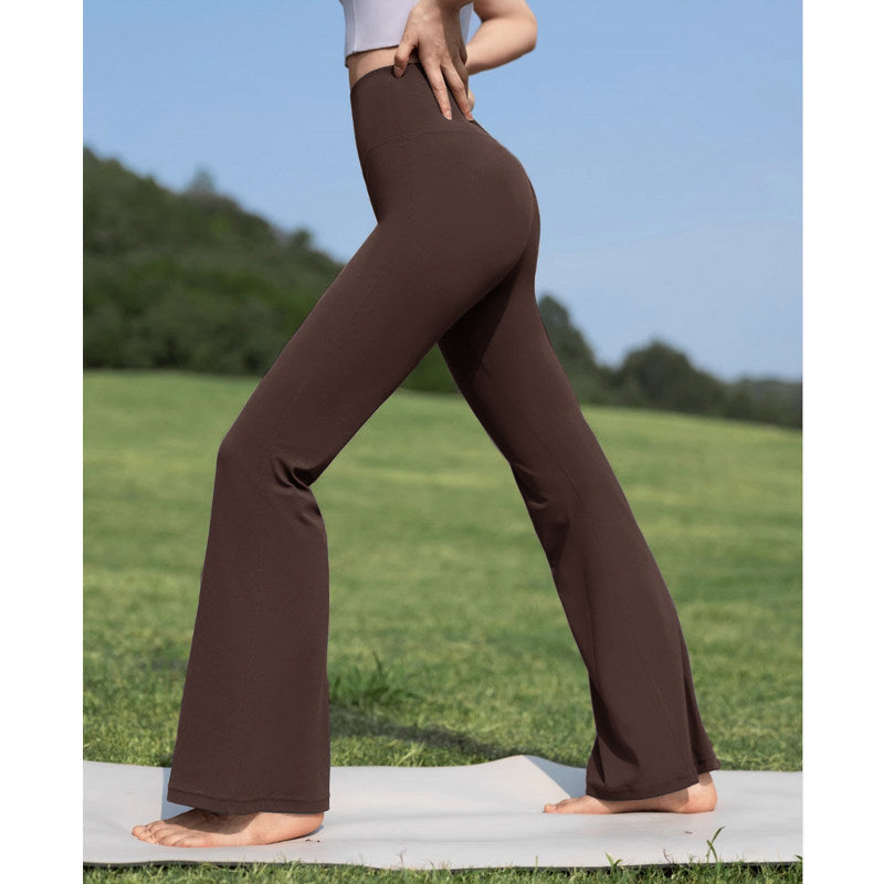 ハイウエスト 美脚フレア ピラティスパンツ